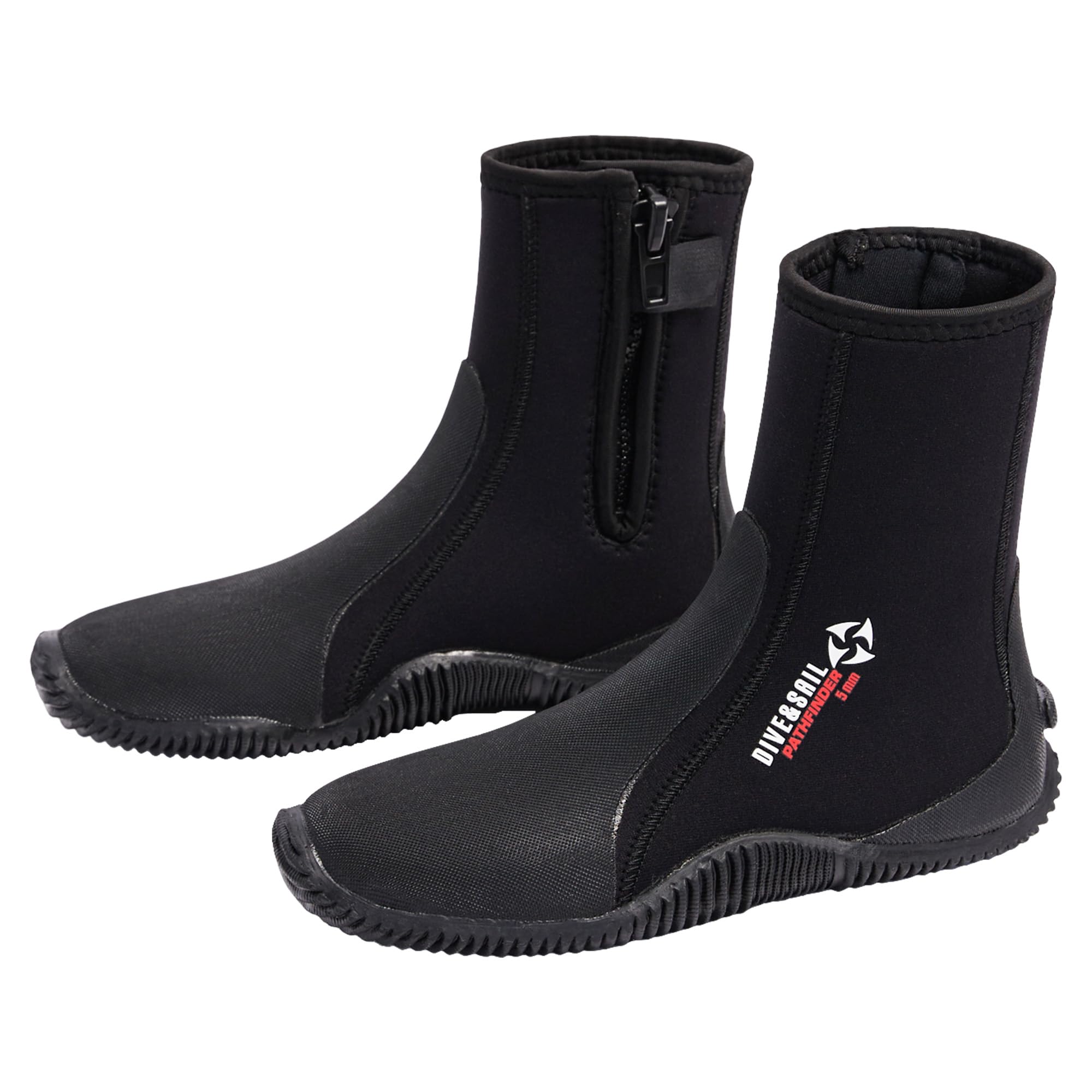 X-mAnTA Neopren Tauchstiefel 5mm Unisex Kurzer Schnitt mit Halbstarrer Gummisohle Fersen & Knöchelschutz für Gerätetauchen Surfen SUP und Canyoning