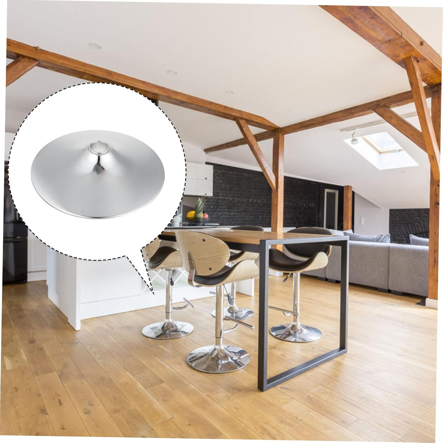 Garneck Round Base Accessories for Bar Chairs and Tables Heavy Duty Chassis for Furniture Compatible DIY Projects and Home Office Use