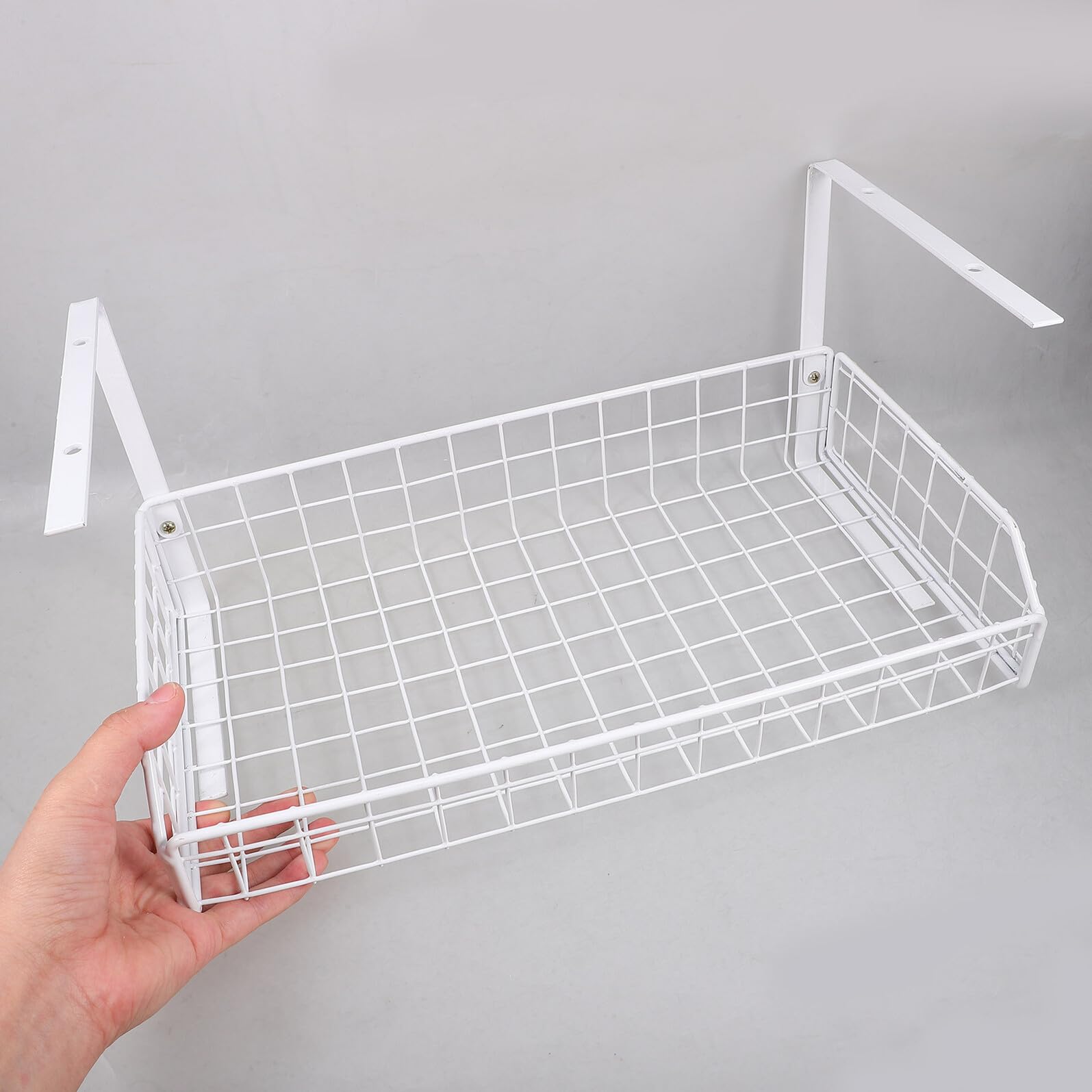 Homoyoyo Organisateur Câbles sous Bureau Blanc Grand Format Rangement sans Perçage pour Gestion Filaire Support Robuste et Facile à Installer pour Bureau et Salle de Réunion