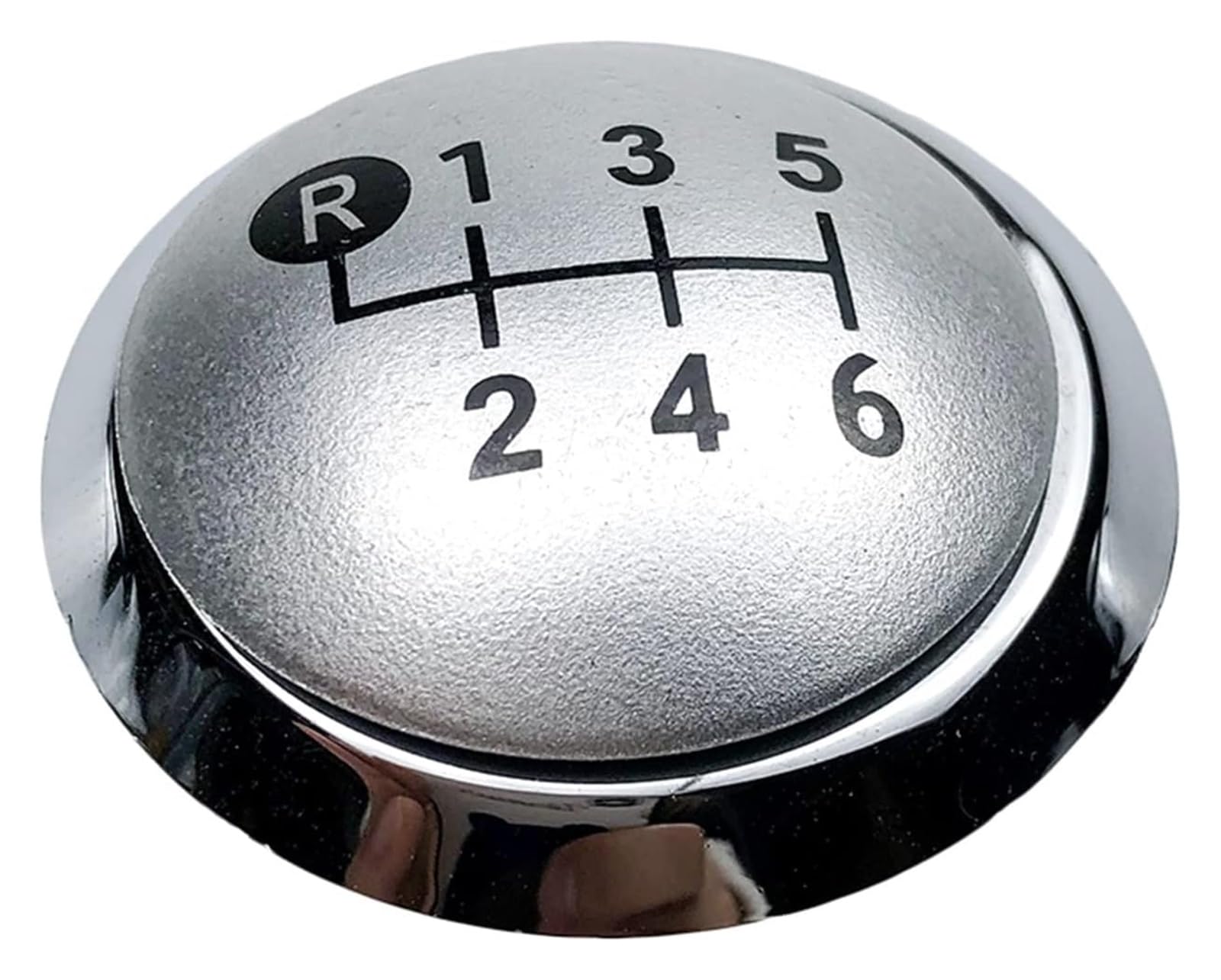 gangxiao Car Shift Gear Knob for Toyota for Corolla 1.8MT for AVENSIS for Yaris D4D for RAV4 5 6 Speed Gear Shift Knob Lever Emblem Cap Cover(6 Speed Silver)