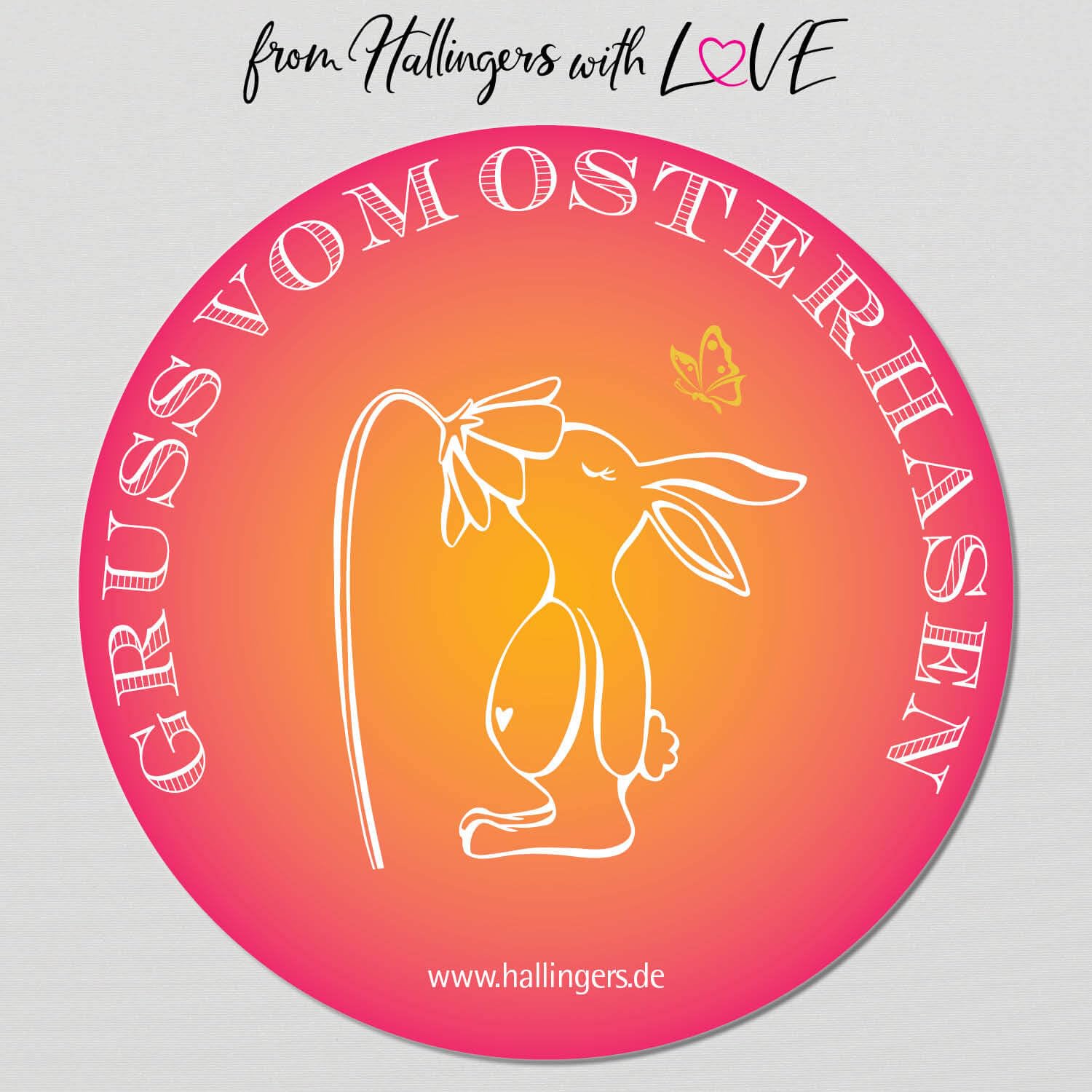 Hallingers Genuss Manufaktur Feinkost Oster-Geschenk-Set - XXL-Wundertüte "Gruß vom Osterh..." großes Osternest Pralinen-Ostereier, Schoki, Konfitüre, Gewürz & Essig, Ostern Körbchen für Frauen