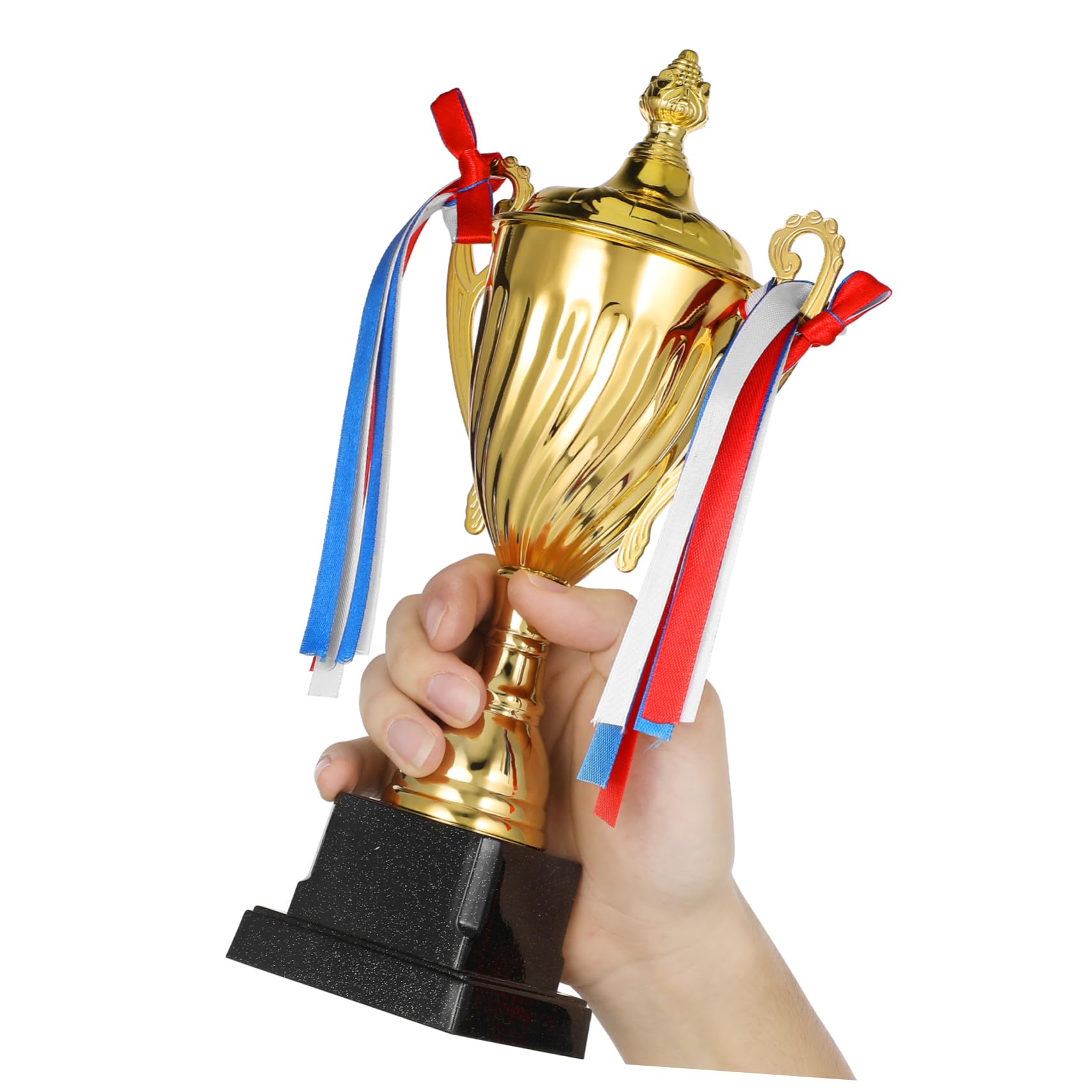 BESPORTBLE First Place Prize Metal Trophy Cup Large Size Competition Winner Award Sports Trophy Ceremony Decor