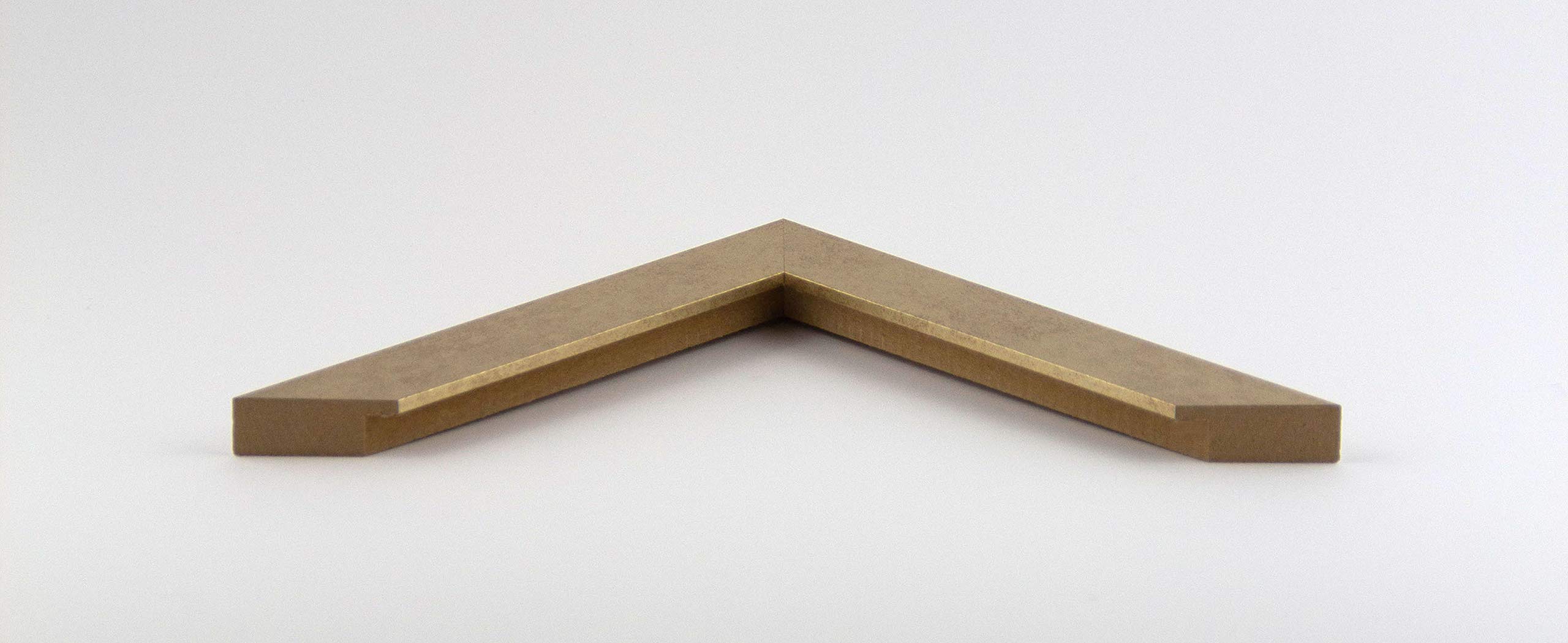 myposterframe Bilderrahmen Vintage Juno 59,4 x 84,1 cm Holz MDF Größenwahl DIN A1 84,1 x 59,4 cm Farbwahl hier: Vintage Gold mit Kunstglas klar 1 mm