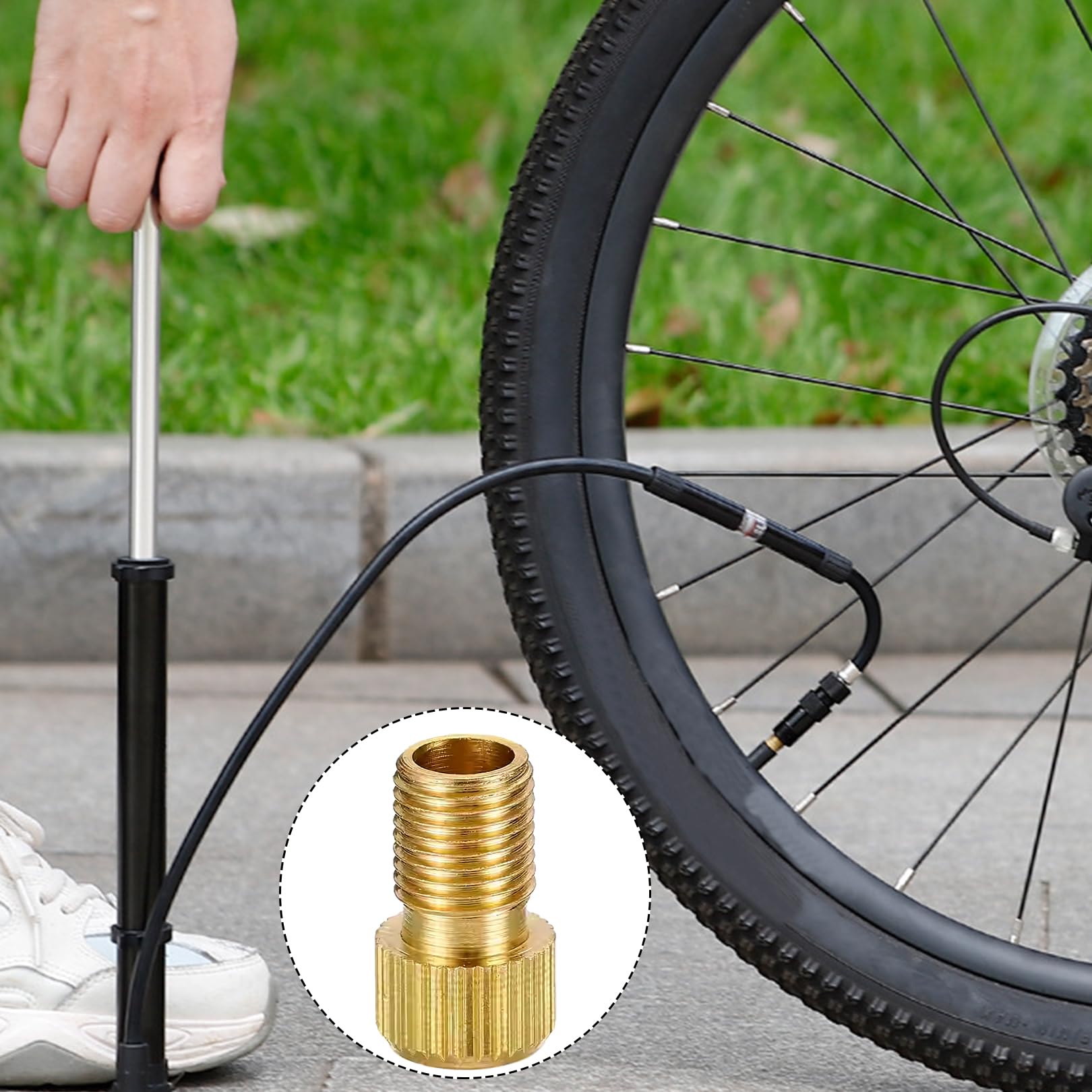 5Pcs Französisches Ventil Adapter Fahrradventil,Fahrrad Ventile Französisch