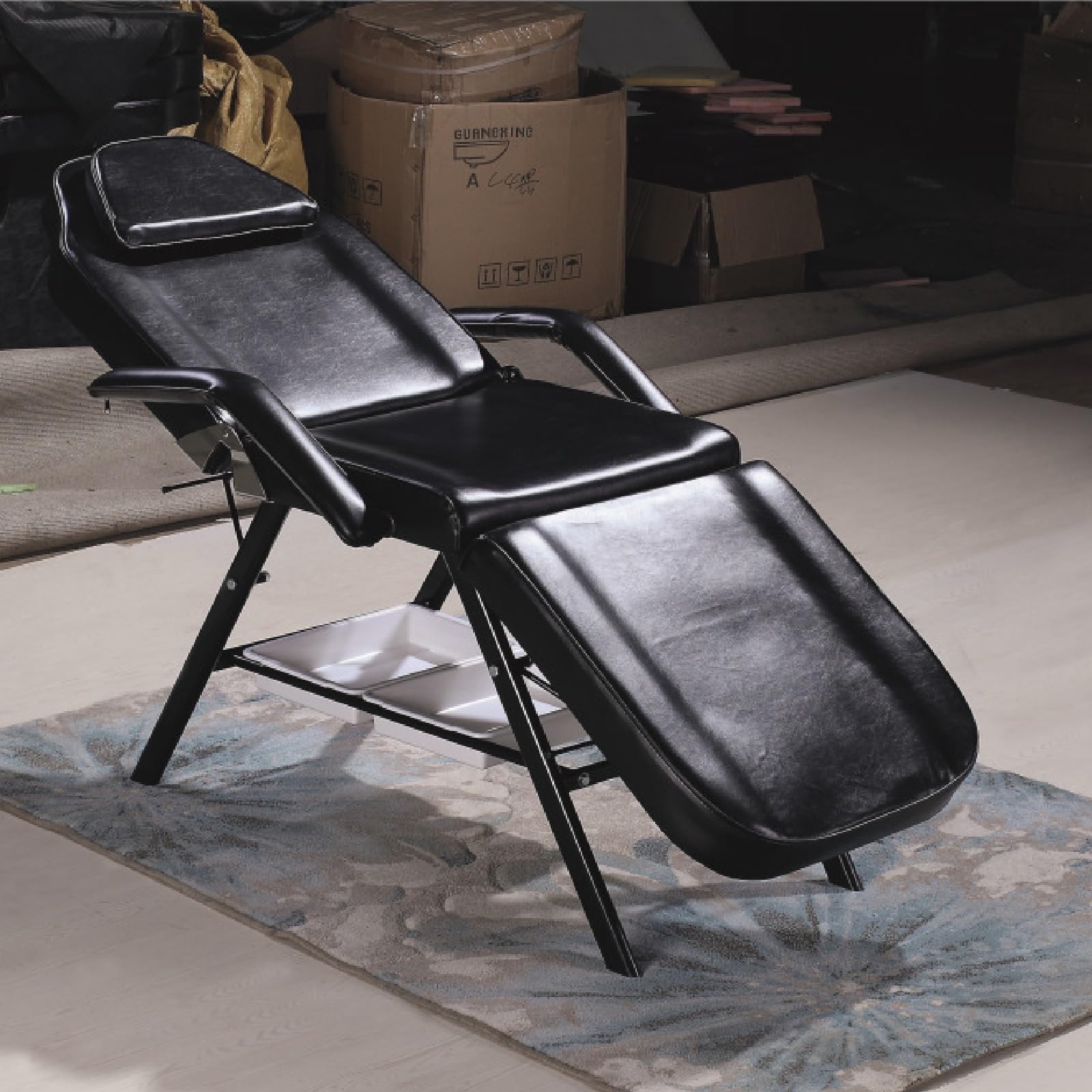 Dental Chair, Portable Folding Mobile Chair, Multifunctional Medical Beauty Tool with Adjustable Backrest, Ideal for Hospitals Clinics and Shopping Malls