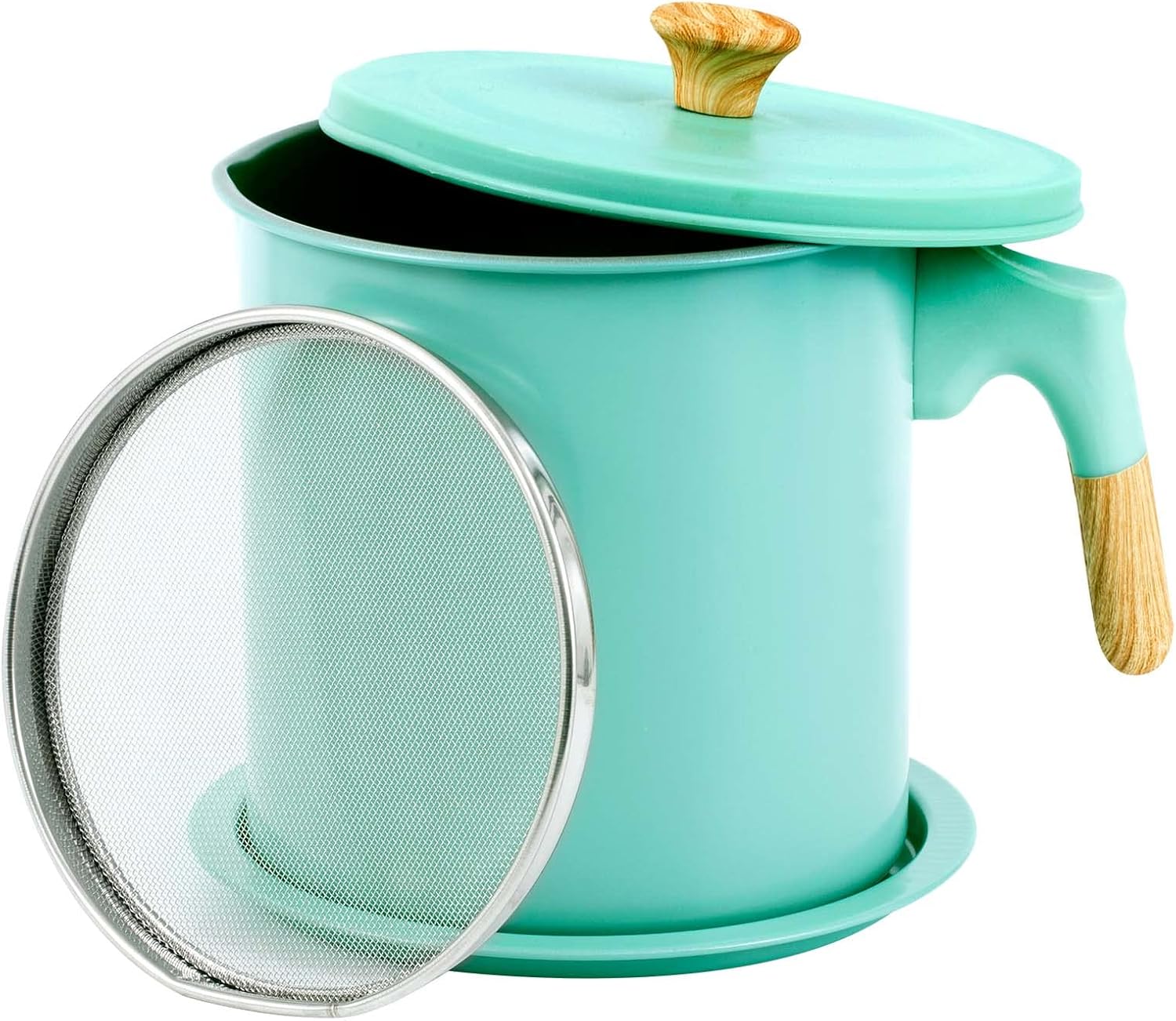 Bacon Grease Container with Strainer,Oil Storage Container