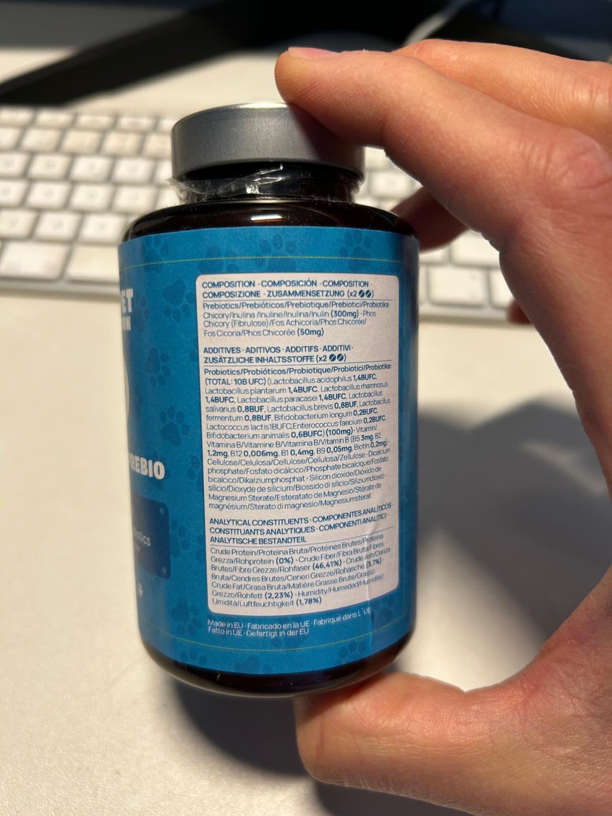 Probiotique Chien + Prebiotique + Vitamines. 11 Souches Bio-Actives. 10 Milliards UFC. 120 Comprimés. Probiotique Flore Intestinale Chien. Propet Nutrition