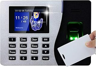 Timer Clocks USB TCP/IP RFID Card Biometric Fingerprint Recognition Time Attendance Machine Time Clcok Time Recorder (Color : K14-IC, Size : 1)