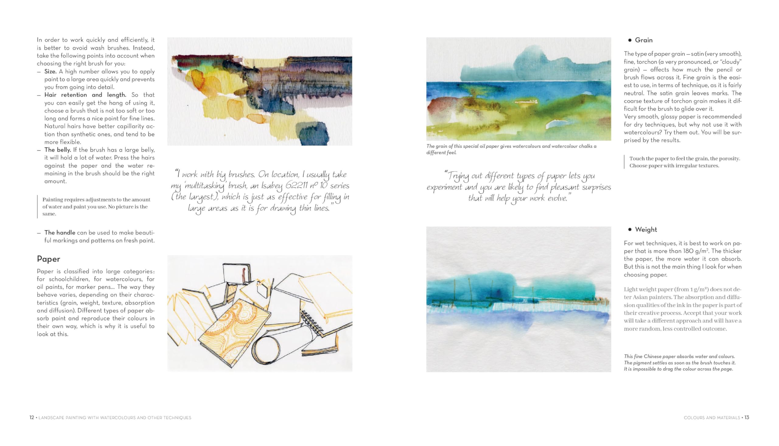 Landscape Painting with Watercolours and Other Techniques: Exploring The Use of Lines and Colours