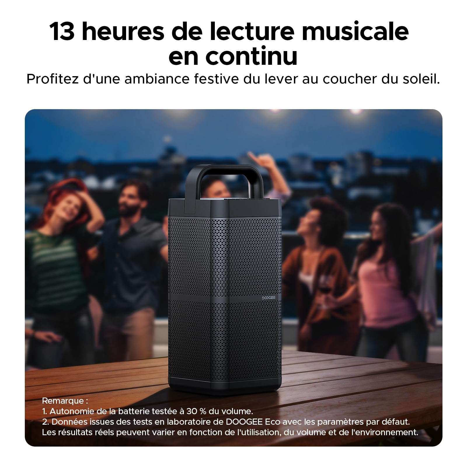 Enceinte Bluetooth Puissante 130W Crête Enceinte Portable avec Basses Renforcées, Boîtier Métallique, 20000mAh Batterie, Charge Rapide 60W, 13H Autonomie, IP66 Étanche,DSP,TWS pour l'extérieur,Camping