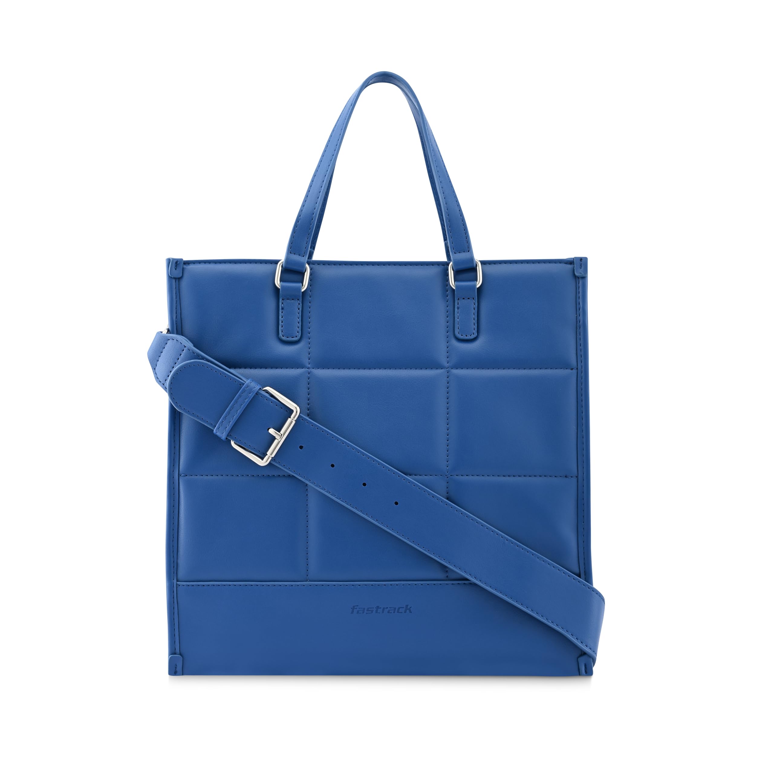 Quilted Structed Tote Bag for Women, Girls and Ladies | Dual Carry Option with 2 handles and Detachable Sling Straps-image-19