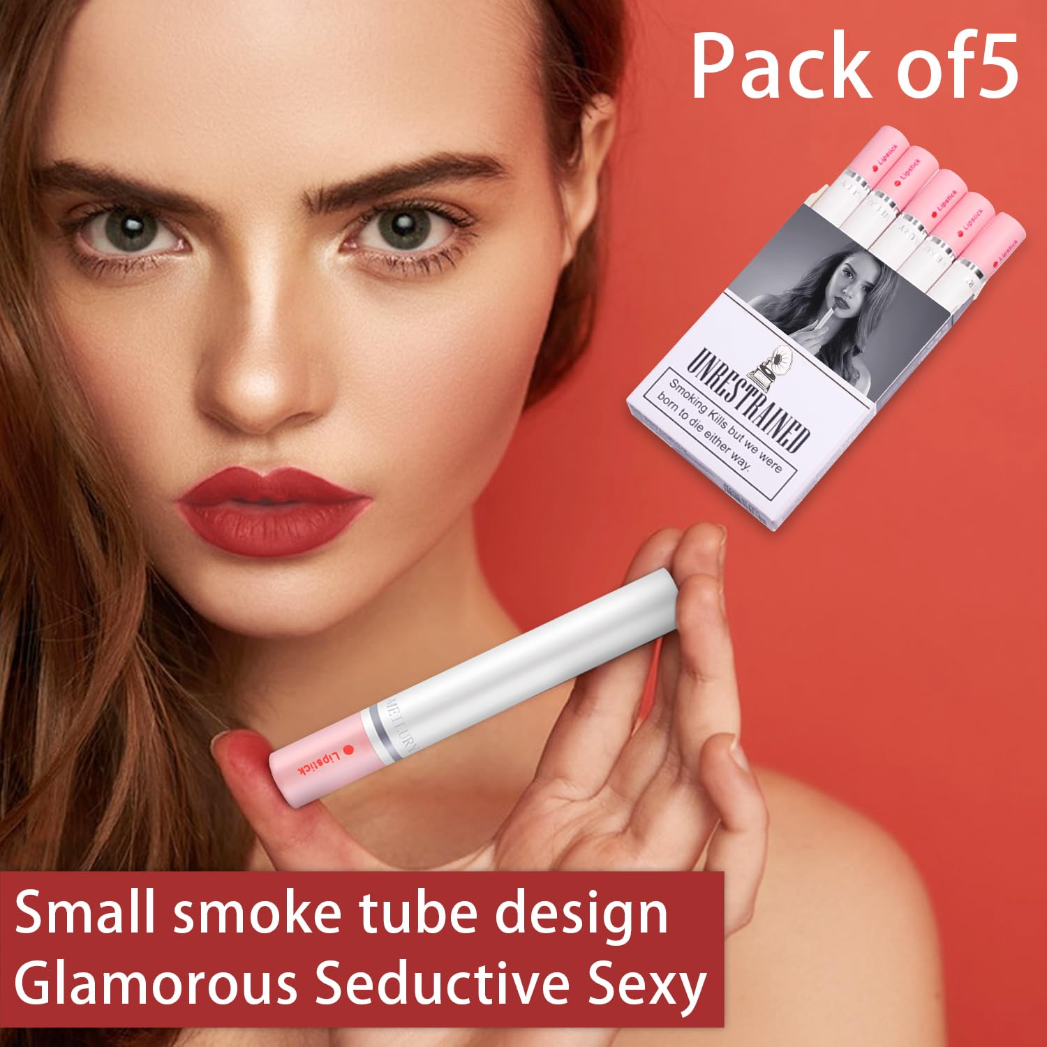 lipstick on cigarette Amazon.com : Little Smoke Matte Cigarette Lipstick Set