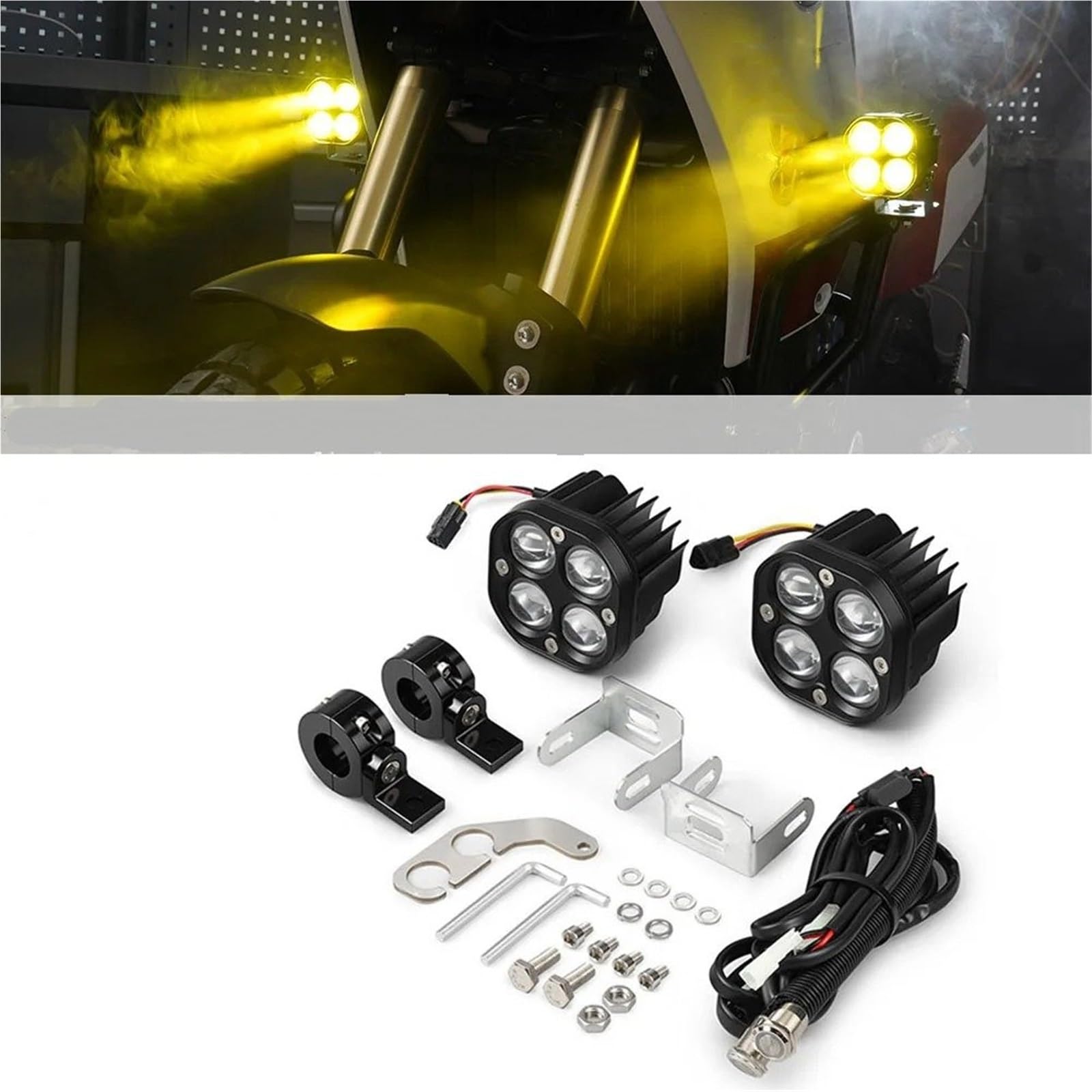 Moto Fari Stradali Spot Light Beam Per Tenere 700 2019 2020 2021 2022 2023 2024 Kit Luci Supplementari Anteriori Per Moto A LED