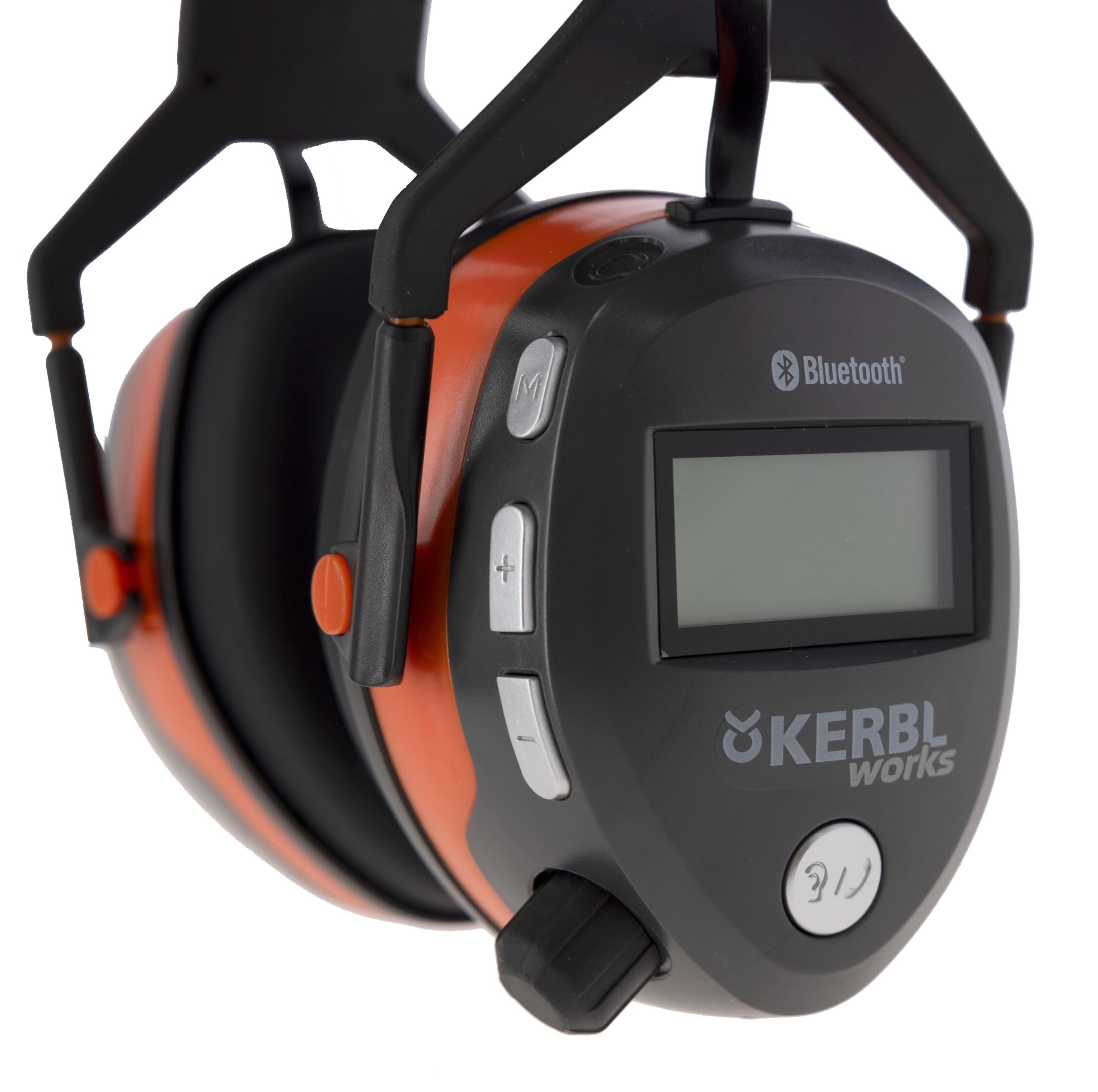 Kerbl Works Multimedialne Ochronniki Słuchu, Nauszniki z Funkcją Radia, Podłączane do Telefonu Komórkowego Przez Bluetooth, z Wbudowanym Mikrofonem do Prowadzenia Rozmów Telefonicznych
