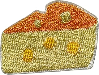 Tiny Mini Butter Cheese Pizza Cartoon Embroidered Sewing Applique Patches for Jackets Dress Jeans Hats Backpacks and Clothes