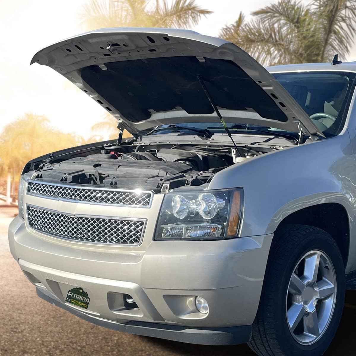 2 Hood Lift Supports, Compatible with: 1998-2002 Chevrolet Camaro - Gas Spring by Florida Auto: FAS-434-2