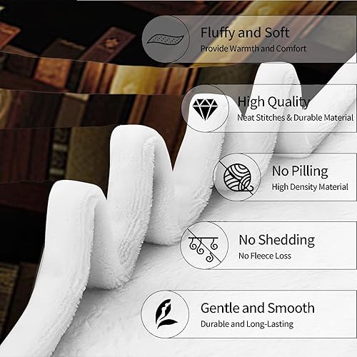 Miniatura 6 de ENCYCOM Manta personalizada para niñas, manta con texto en inglés "Just A Girl Who Loves Books", manta personalizada de regalo para niños para hija