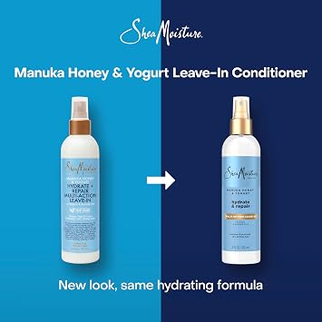 Shea Moisture Multi-Action Leave-In Conditioner Manuka Honey And Yogurt For Damaged Hair Sulfate Free Conditioner Spray 8 Oz | SheaMoisture