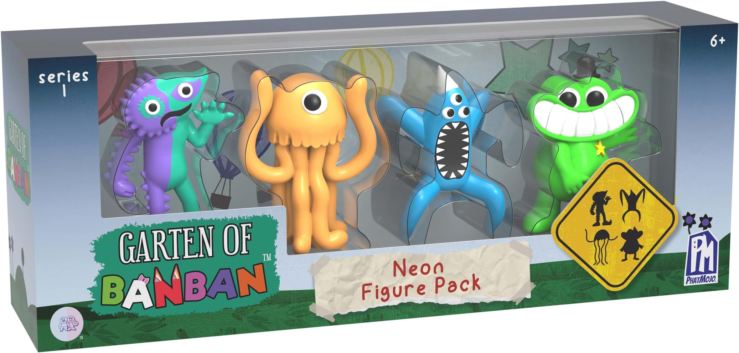 garten of banban - Neon Minifigure 4-Pack (Series 1)