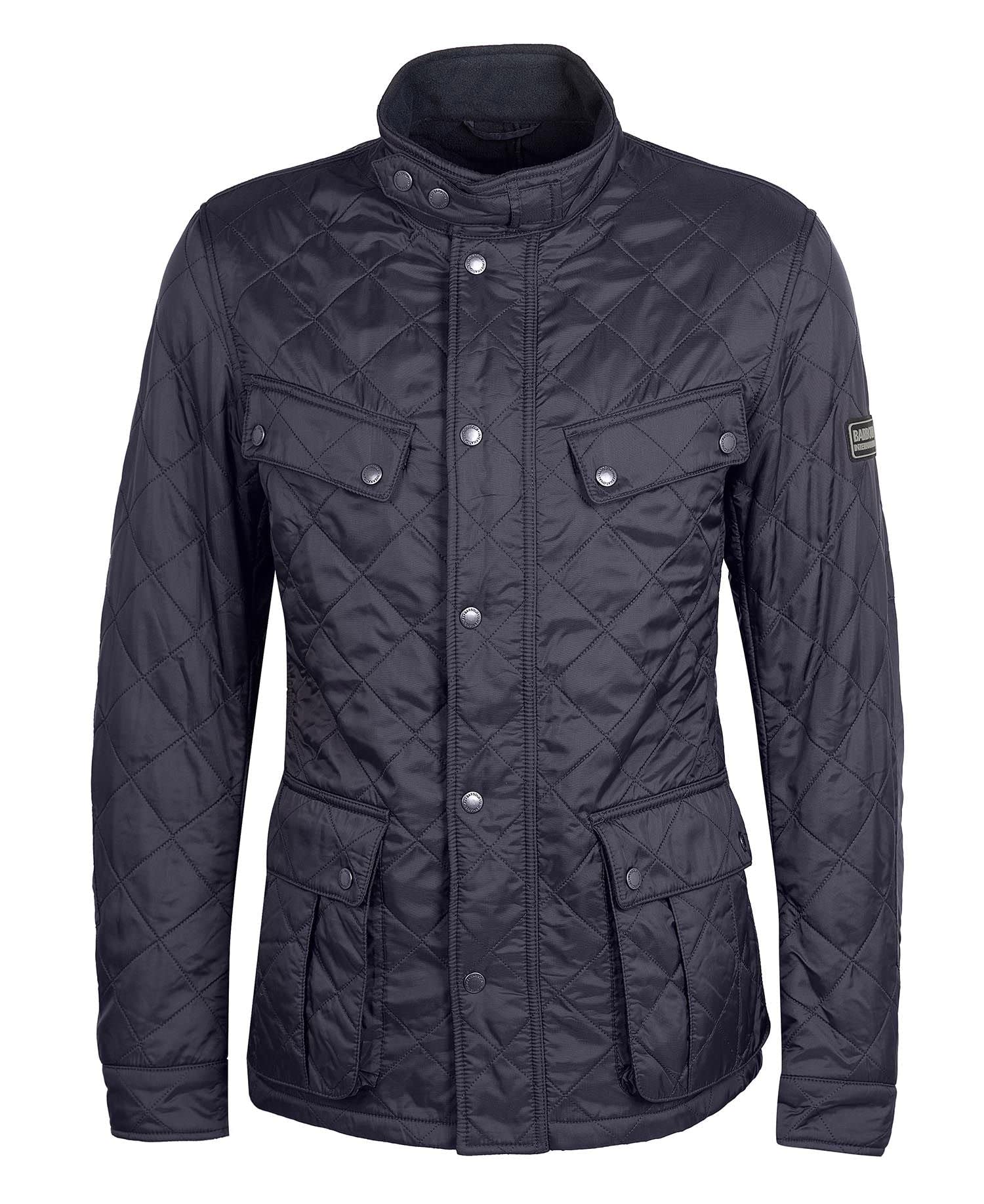 Barbour International Men's Navy Tourer Ariel Polar Quilted Jacket Mqu1591ny91