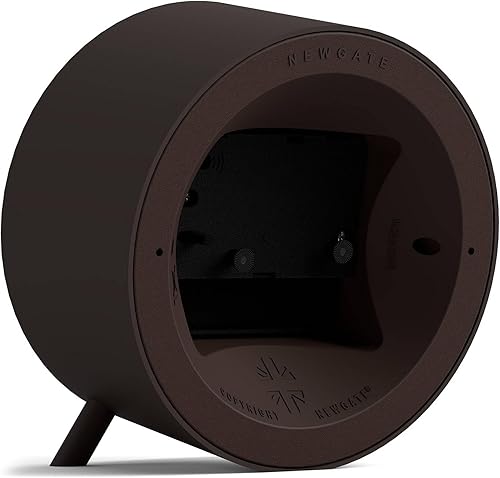 Miniatura 6 de NEWGATE Reloj despertador Fred Diseño moderno de barril Marrón chocolate Ideal para mesita de noche, escritorio o estante Moderno accesorio