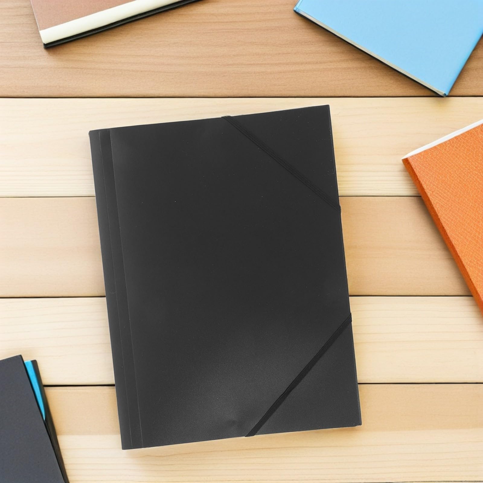 SHINEOFI 10 Unidades Carpeta de Archivo con Cuerda Elástica Diseño Plegable Tridimensional para Organización de Documentos