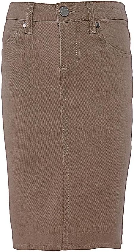Big Girls' Basic Knee Length Denim Skirt