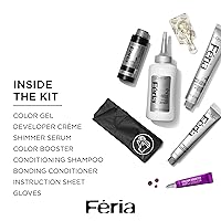 Vista 90 de L'Oreal Paris Feria Tinte permanente brillante multifacético, 721 Dusty Mauve, paquete de 1 10 negro azabache (negro más negro)