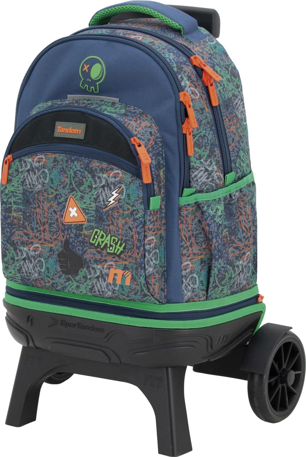 Sportandem Mochila Carro Fijo Compact Desmontable Ruedas Grandes Tandem Crash