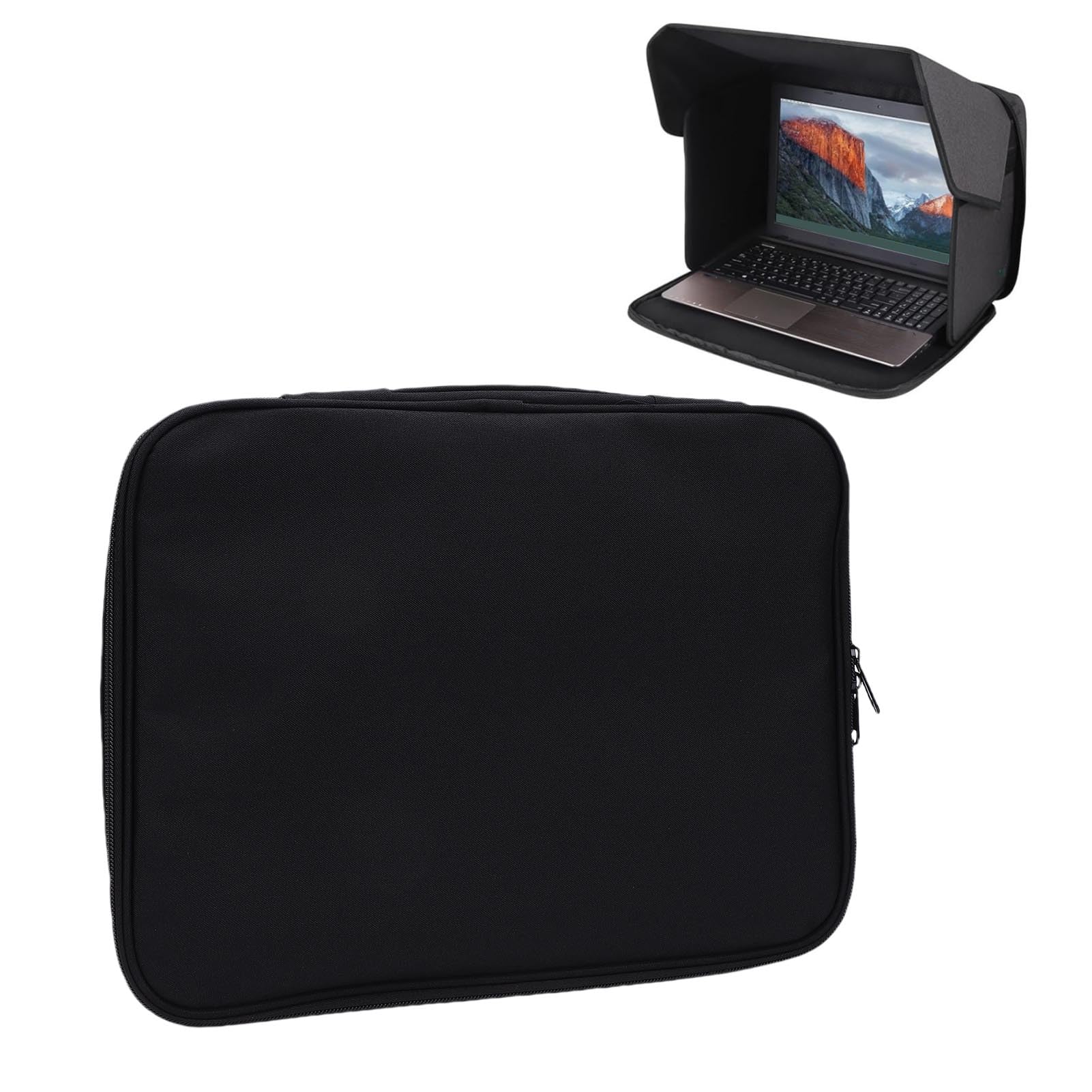 Naroote Sac Pare-Soleil Léger Pliable pour Ordinateur Portable, pour Travailler à L'extérieur, Capot de confidentialité pour Ordinateur Portable 14.6x10,6 Pouces