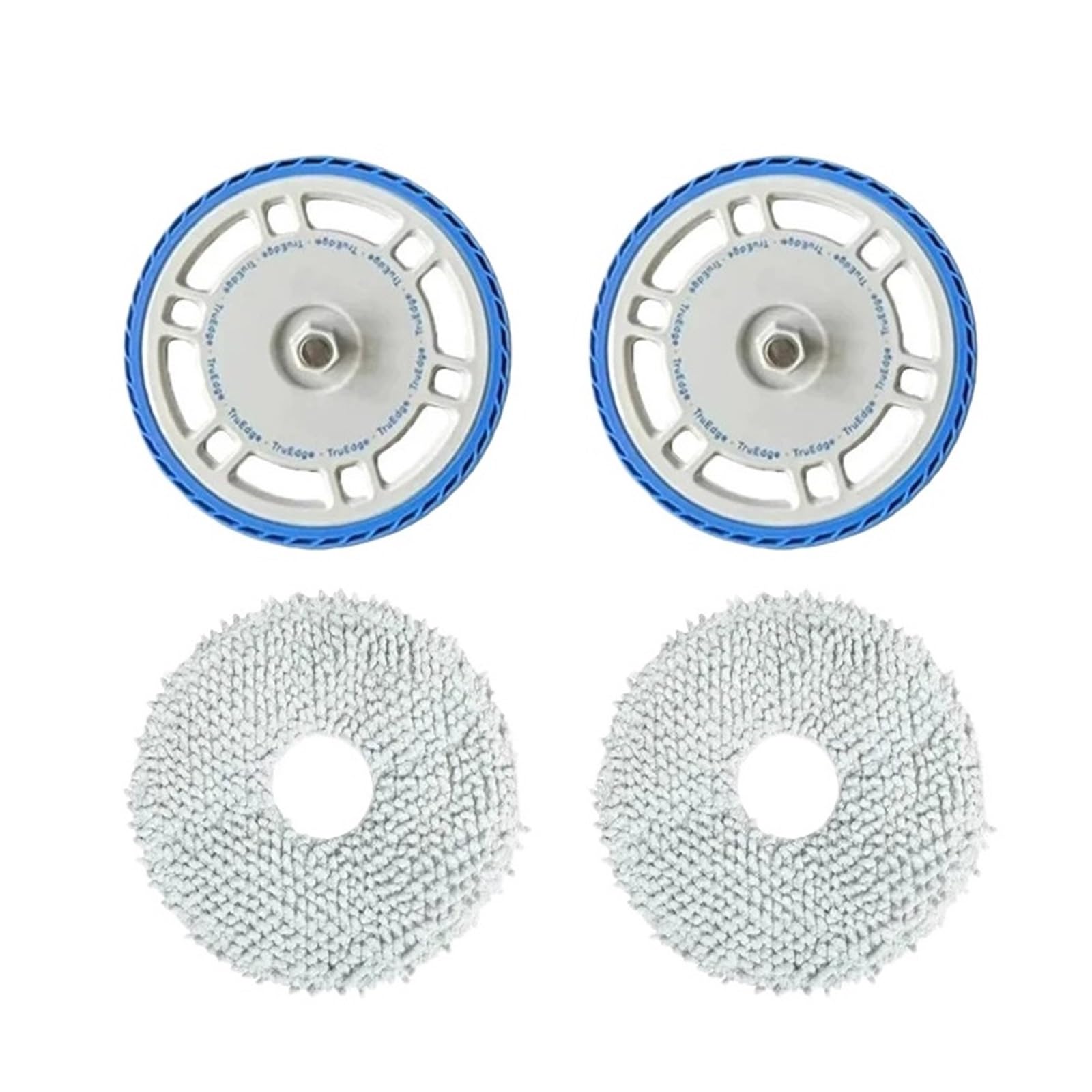 EHSHD Mop Cloth And Mop Bracket 4pcs, Compatible For DEEBOT T50 PRO OMNI / T50 OMNI /T30S COMBO / T30 Pro Robot Vacuum Cleaner Parts
