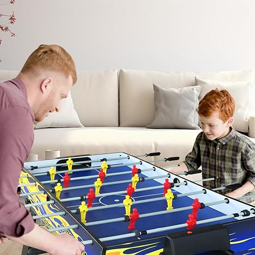 Miniatura 2 de vocheer Mesa de juego combinada múltiple 4 en 1, mesa de hockey, mesa de futbolín con fútbol, mesa de billar, mesa de tenis de mesa para el hogar,