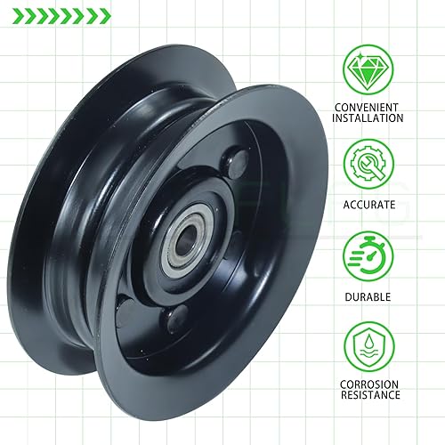 Miniatura 9 de La polea tensora plana 132-9420 reemplaza la polea tónica plana Toro 132-9420, polea tónica plana Toro 106-2175, polea tensora eXmark 132-9420 Toro