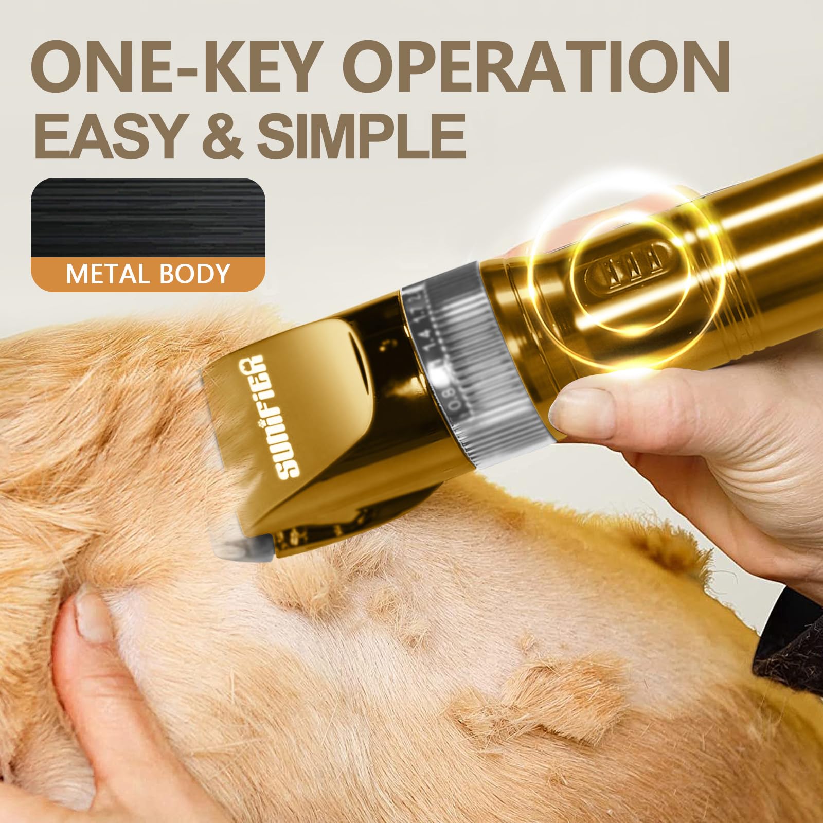 Amazon.com: Sunifier Professional Dog Grooming Clippers for Thick