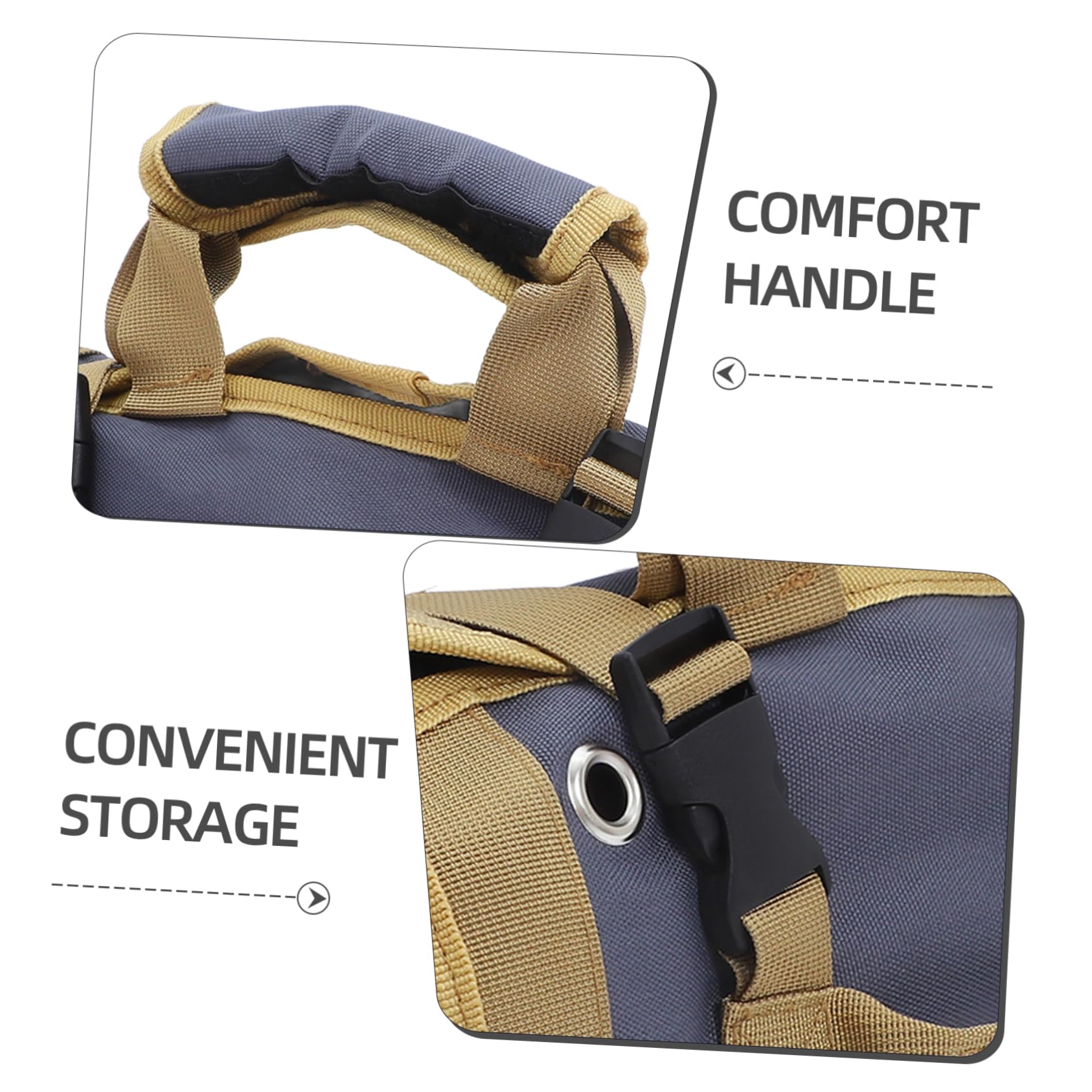Bolsa Enrollable para Herramientas de Lona, Organizador Portátil