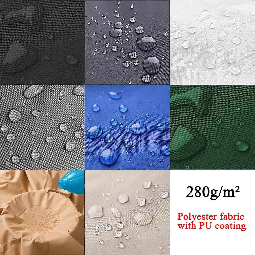 Telo di ricambio per patio retrattile da 2 m, resistente all'acqua, copertura solare blu per tende da 3 m, 3,7 m, 4 m, 4,6 m, 6,1 m (200 x 150 cm)