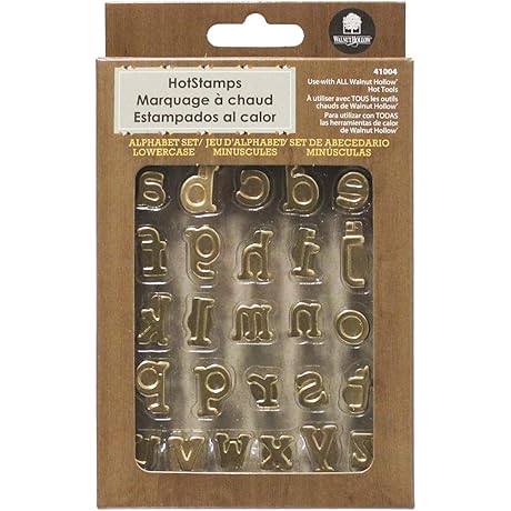 Walnut Hollow HotStamp Lowercase Alphabet Set: Enhance Your Leatherworking Skills