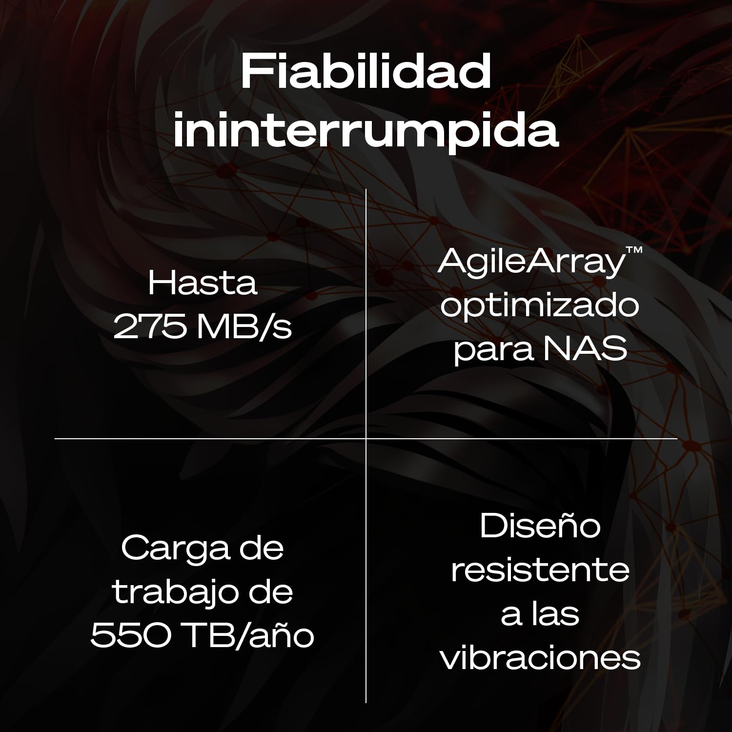 Seagate IronWolf Pro 8TB, Enterprise HDD NAS interno, CMR, SATA a 6 Gb/s, 7200 RPM, caché de 256 MB para almacenamiento conectado a red RAID, servicios Rescue, Paquete Abre-fácil (ST8000NTZ01)