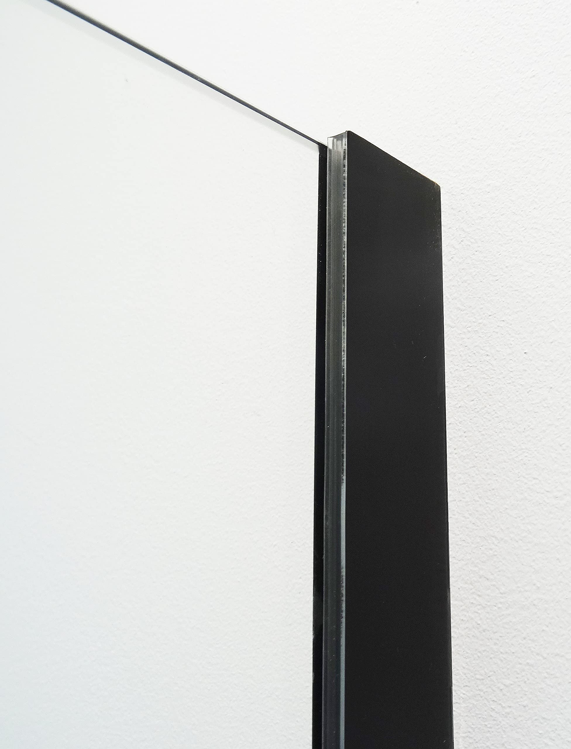 Panel INDUS, Vidrio Templado, Reversible, 120 x 200 cm, Negro | Vidrio Templado, Tratamiento Antical, Reversible, Estilo Industrial Sobrio y Moderno, Puertas Correderas Prácticas