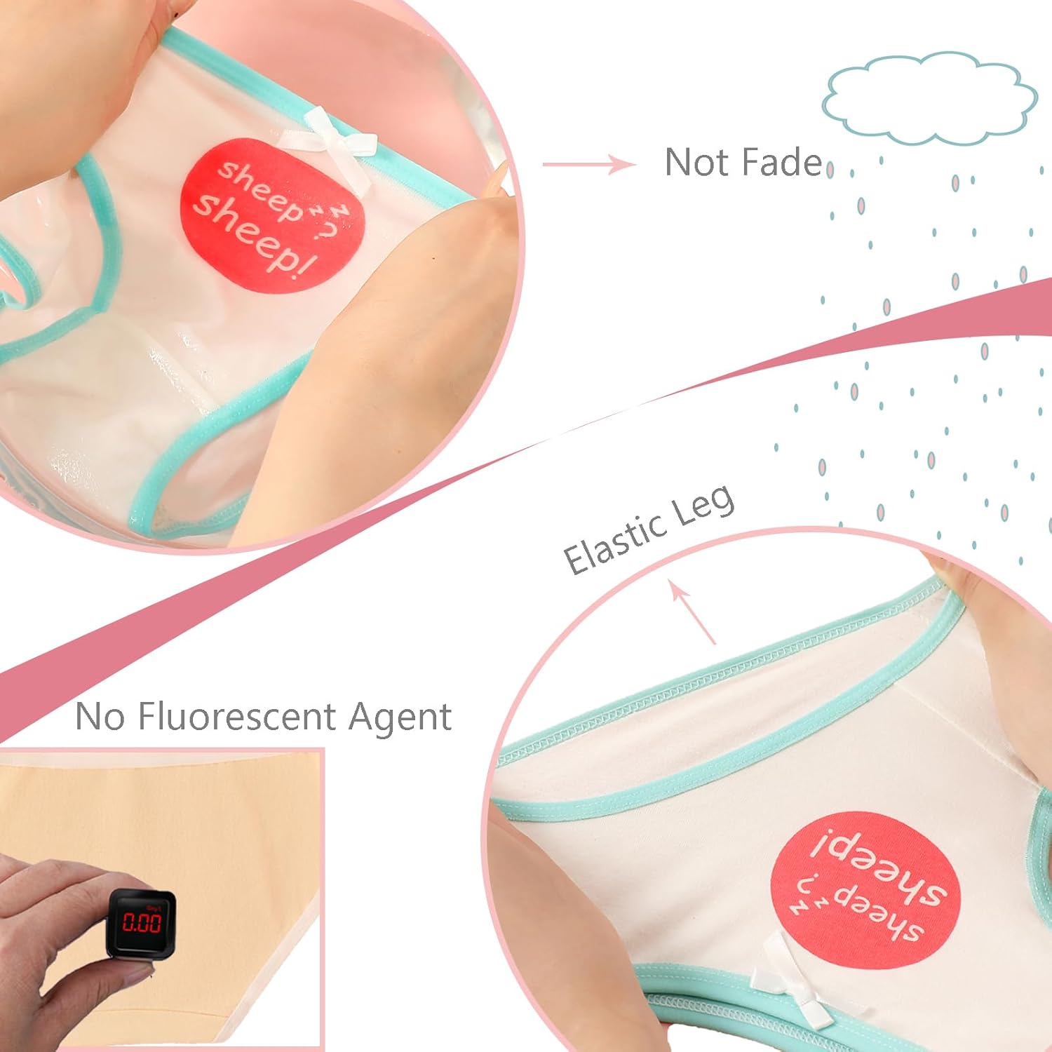 Anktry Baby 12 Pack Panties Soft Comfort Knickers Cotton Underwear Little Girls Assorted Briefs 2-14 Yrs - Image 5