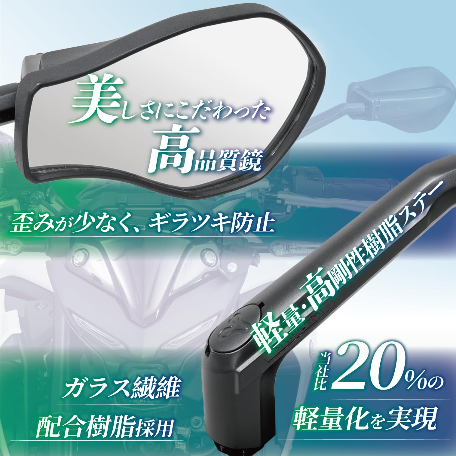 Amazon | タナックス(Tanax) バイクミラー ナポレオン レイヤーミラーR 