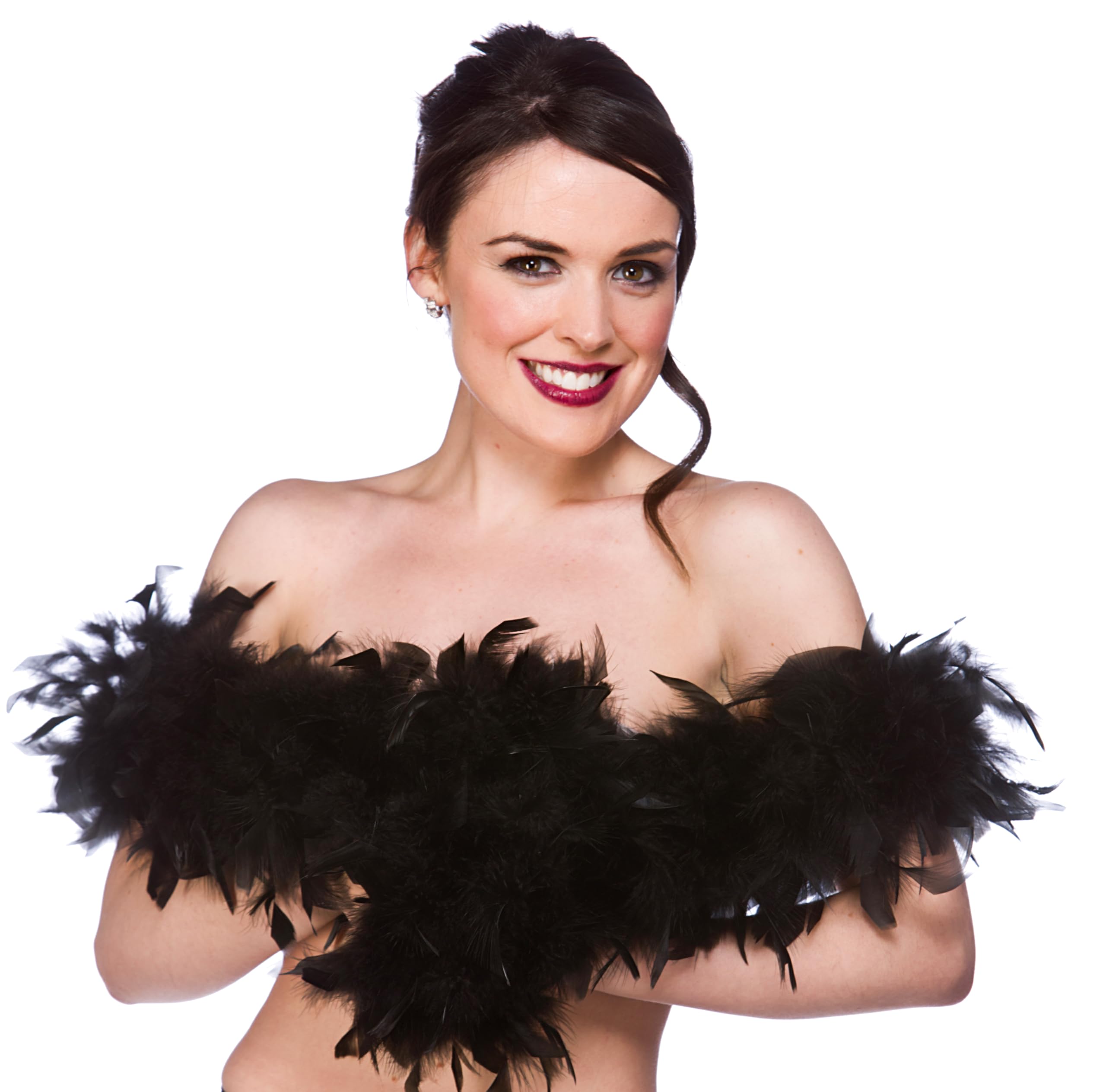 Wicked Costumes Unisex Black Adult Feather Boa Fancy Dress Accessory