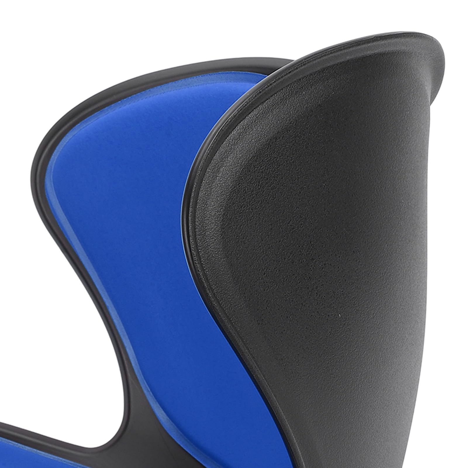 Cuscino di supporto lombare ergonomico per una migliore postura a casa, ufficio, scuola, design unico, leggero e portatile, in cotone, 41 x 37 x 33 cm (blu)
