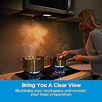 Vista 7 de Midea MOR17BSA-SS 1.7 pies cúbicos Horno de microondas para instalar sobre la estufa con panel táctil inteligente, menú de cocina automática, 1000