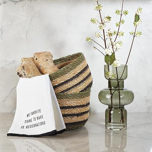 Miniatura 3 de Santa Barbara Design Studio Jarrón de burbujas moderno de cristal para decoración del hogar, pequeño, verde