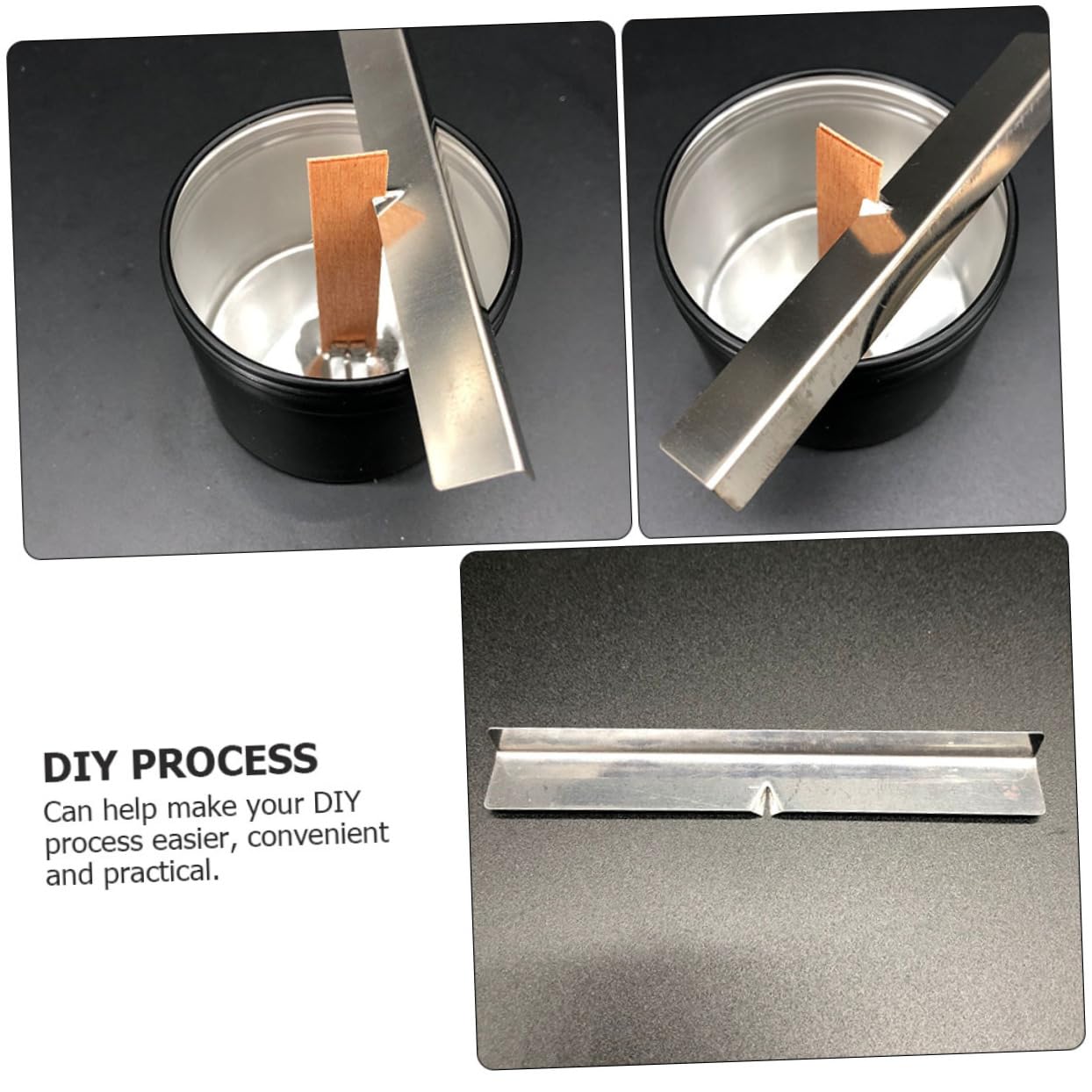 STOBAZA 12pcs DIY Candle Wick Centering Device for Candles Stainless Steel Clips