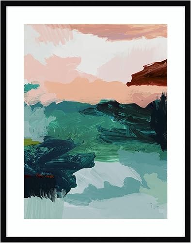 Miniatura 6 de Amanti Art Framed Wall Art Print 25x21 Utopia Art Print by Urban Road, Abstract Wall Art, Modern Contemporary Decor, Medium Poster Painting Artwork