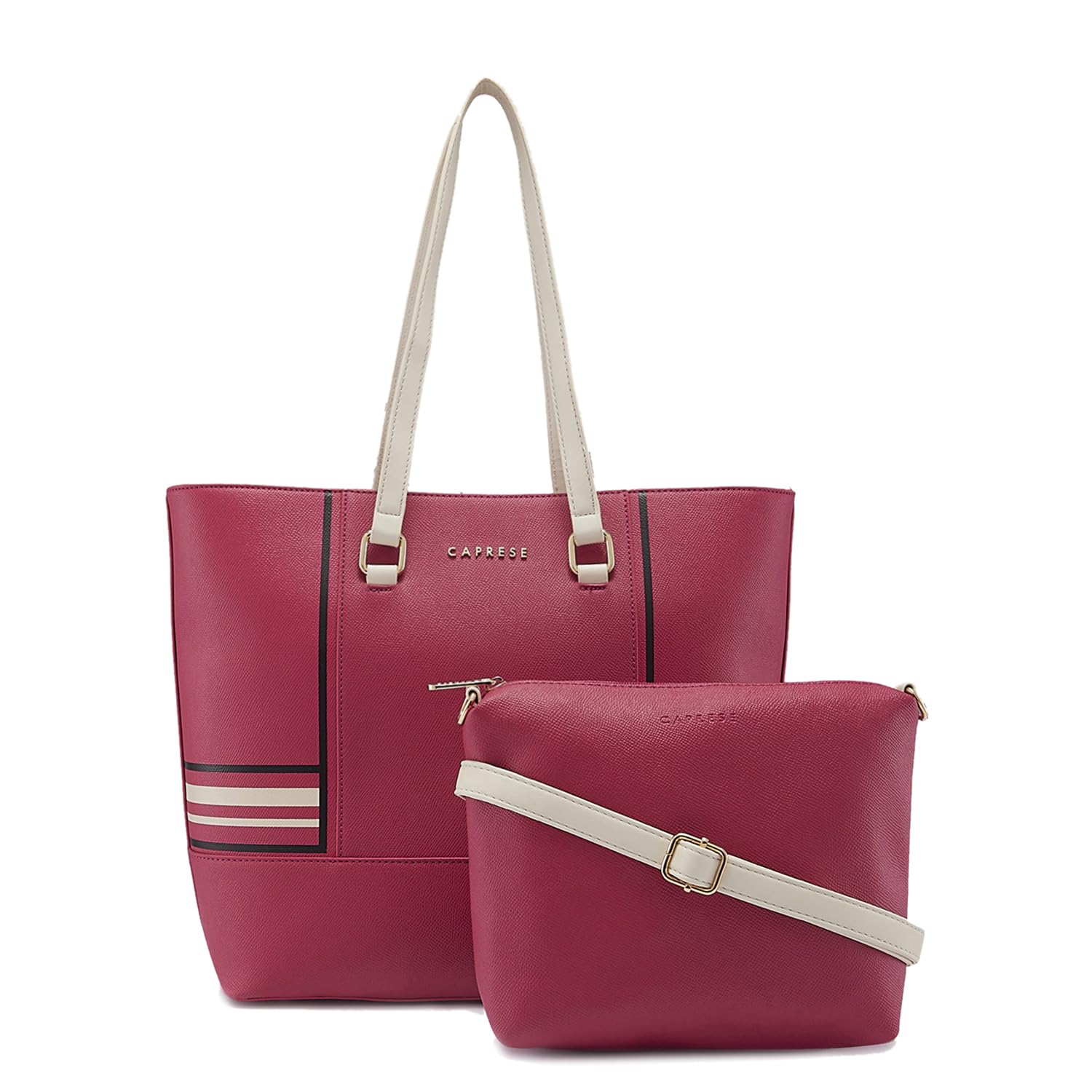 See full amazon price history chart for Caprese RIGA SOLID FUCHSIA FAUX LEATHER LARGE TOTE HANDBAG Caprese RIGA SOLID FUCHSIA FAUX LEATHER LARGE TOTE HANDBAG (B0CYPZ5VRB) Amazon Price History, Amazon Price Tracker