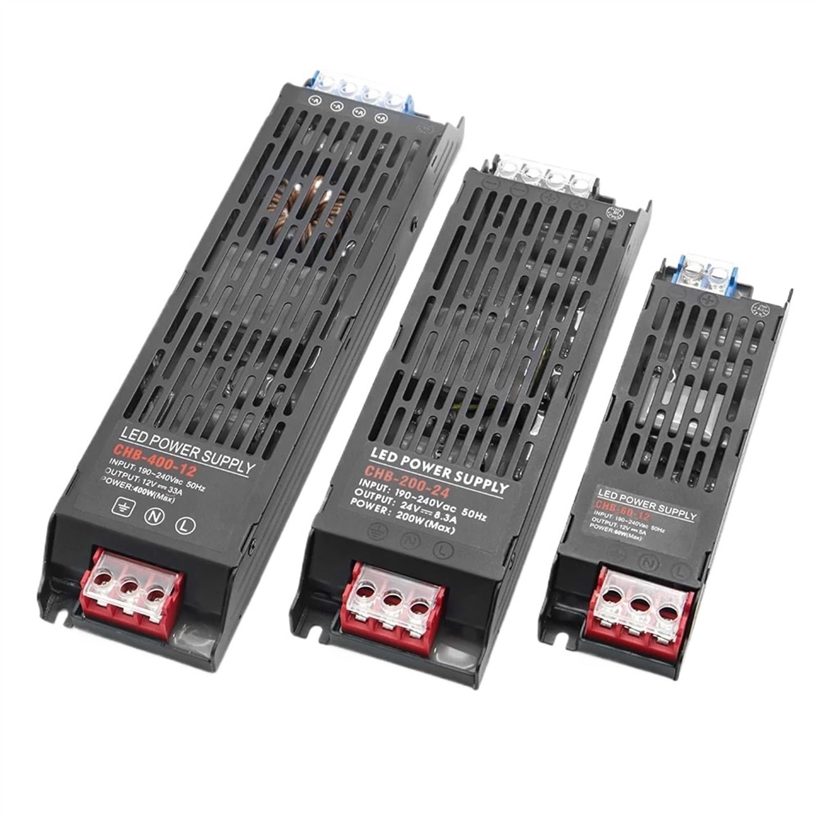 Transformateur LED 12V 24V, 400W 300W 200W 150W 100W 60W, pilote LED, convertisseur d'alimentation AC/DC for bande LED, éclairage intérieur de la maison(DC24V,300W)