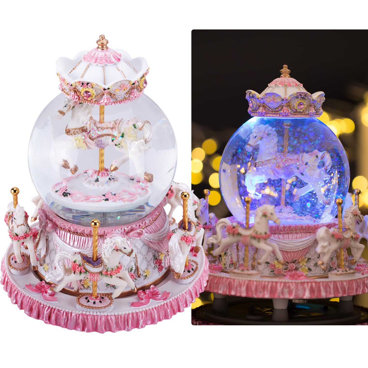 Boîte à musique carrousel adulte cadeaux personnalisés pour femmes meilleure amie anniversaire Noël cadeau d'anniversaire pour femme décoration cool cadeau amusant pour femme elle bon ami fête des